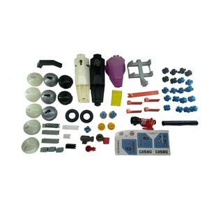 1984 Construx Fisher Price Large Lot of Parts & Pieces Replacement 64pc Vintage